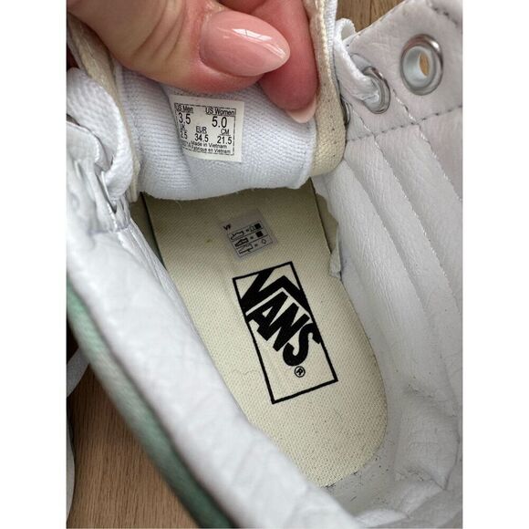 Vans Sk8-Hi Stacked Platform Mint Gradient Sneakers Shoes, Size 5 - Picture 11 of 12